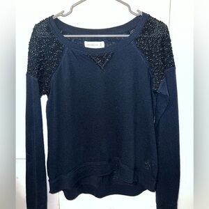 Abercrombie & Fitch long sleeved thin tee, with textured shoulders.